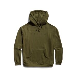 Sitka Gear Mens Logo Pullover Hoodie Olive Green Medium Hunting Sweatshirt